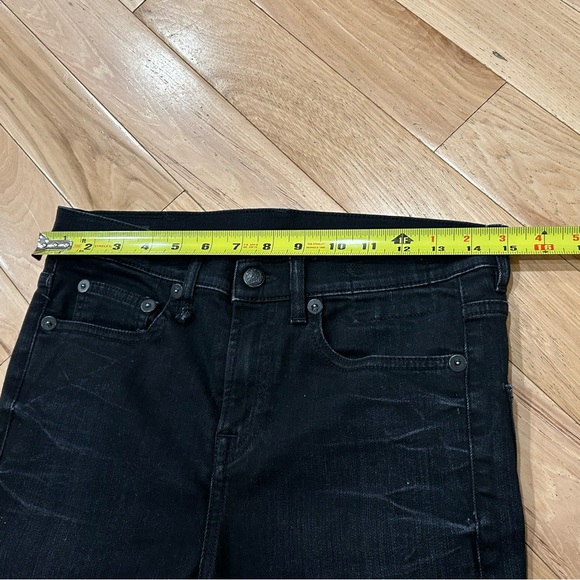 R13 The Drop Slim Cropped Black Stretch Jeans - Women’s Size 26 - made in Italy - Picture 12 of 12